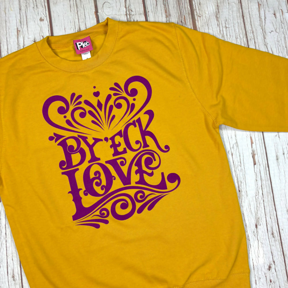 By'eck Mustard Yellow Unisex Sweatshirt