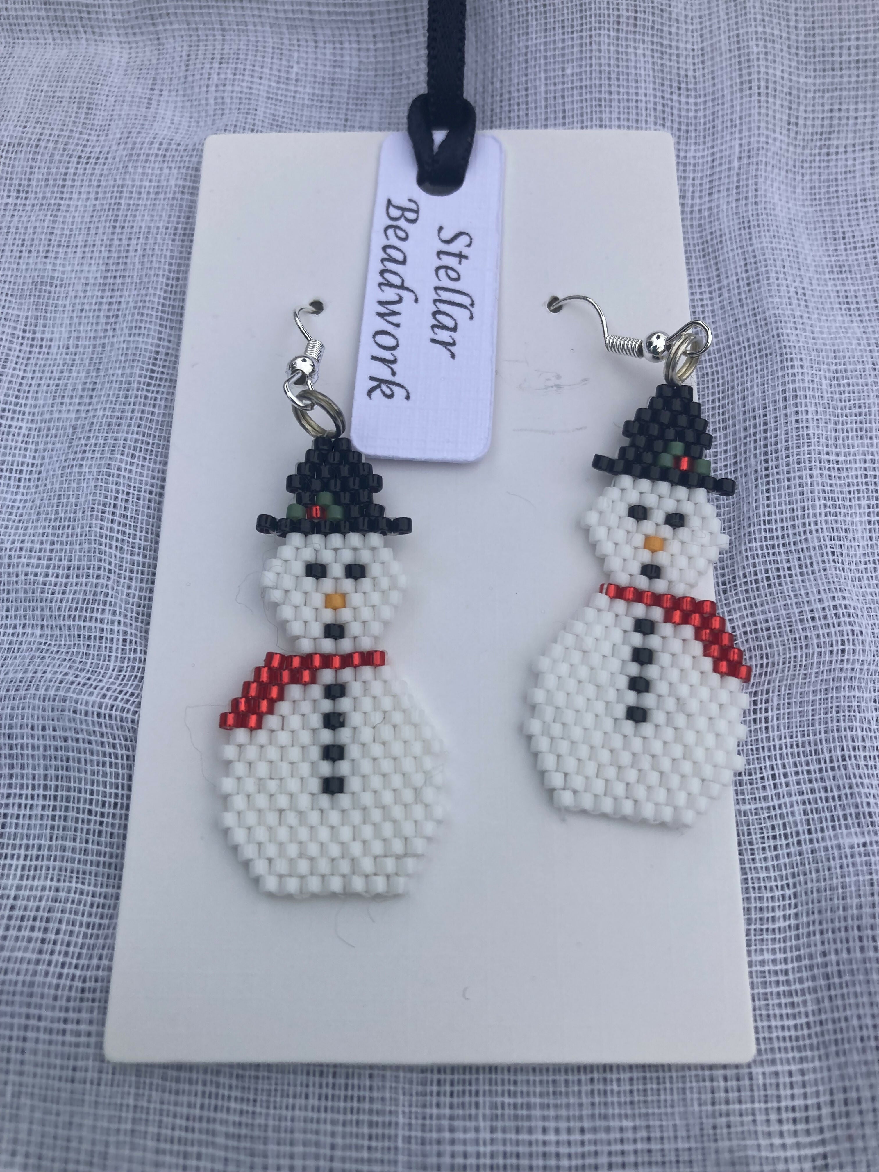 Snowman Earrings