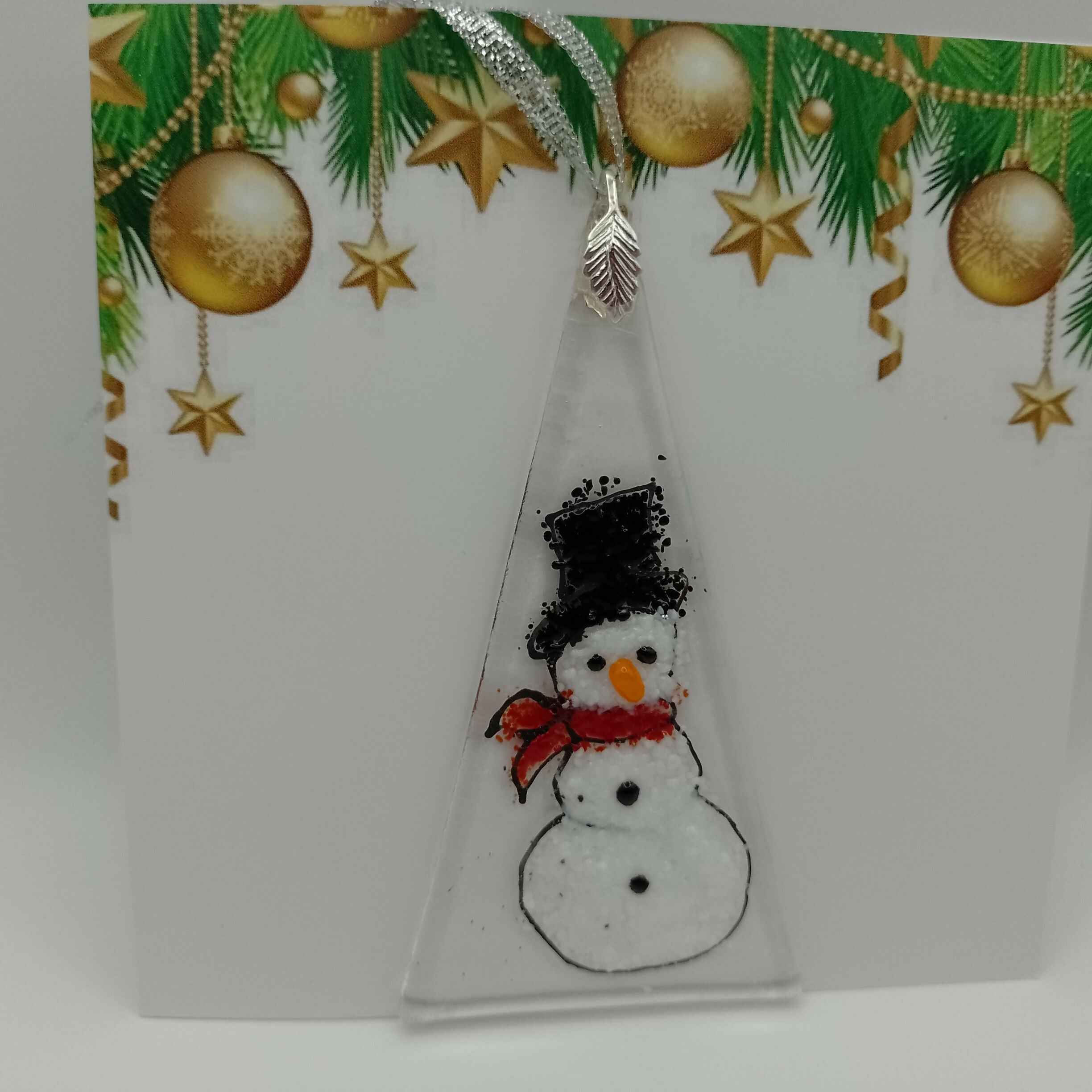 Fused Glass Christmas Card
