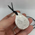 Moonlit Mountains Chunky Statement Landscape Pendant Necklace -Silver And Black Cord