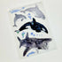 A6 transparent waterproof iridescent wildlife sticker sheet