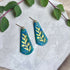 Ocean Dream Collection - Leaf Imprint Polymer Clay Earrings