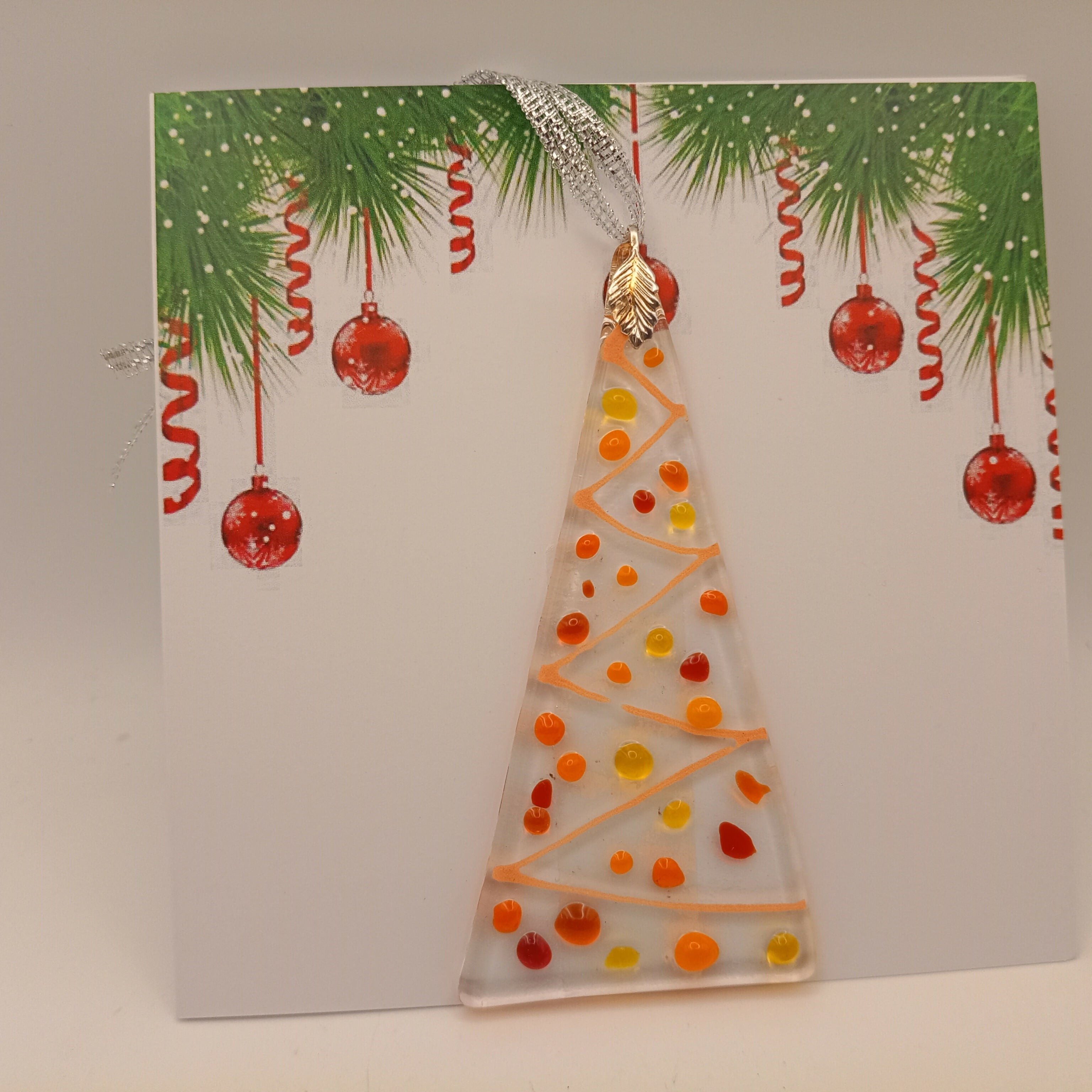 Fused Glass Christmas Card