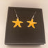 Yellow Enamel Starfish Earrings