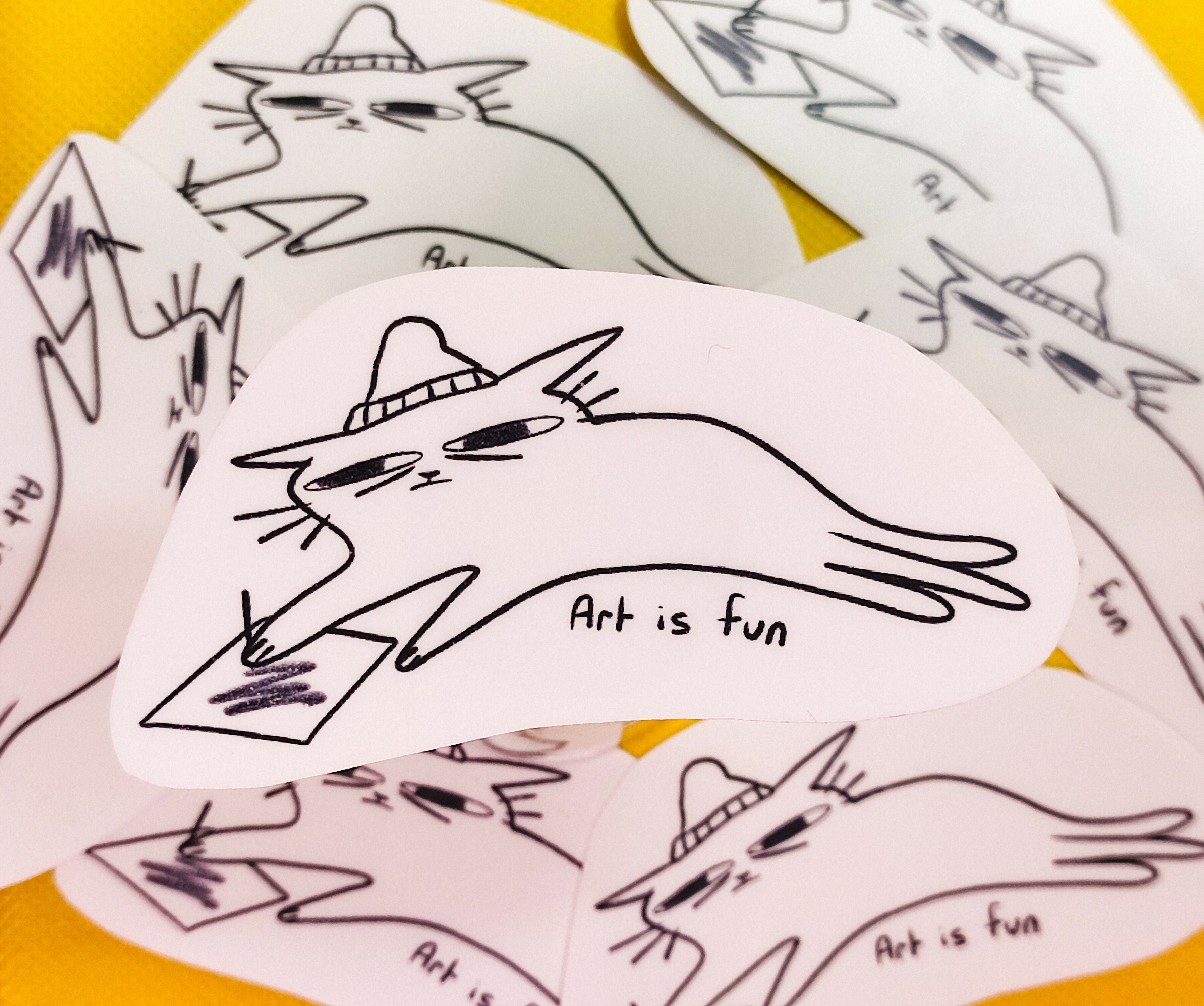 Art Is Fun Vinyl Sticker