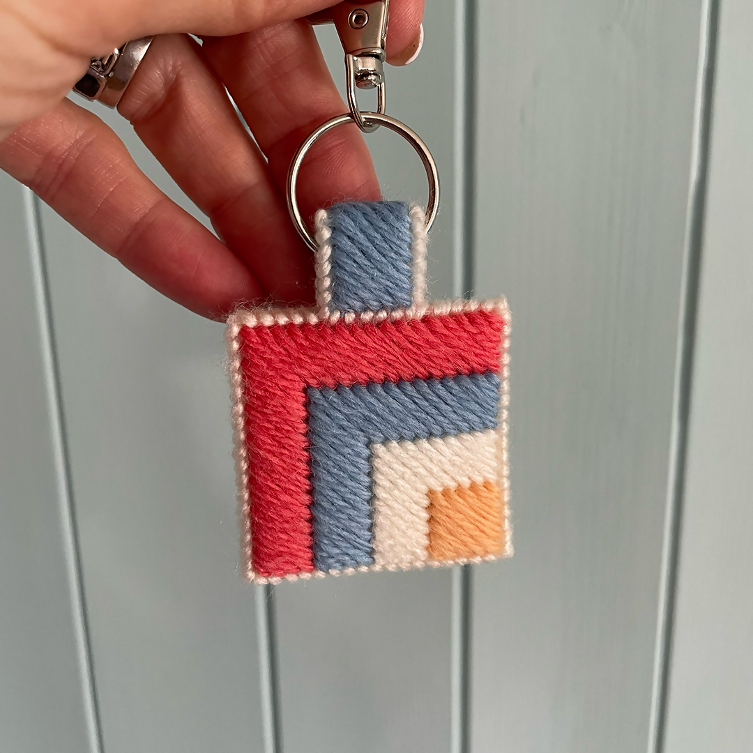 DIY Bargello Stitched Keyring Kit