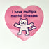 LGBTQ Cat Vinyl Sticker | Mental Illnesses
