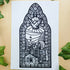 Stained Glass Pigeon Print