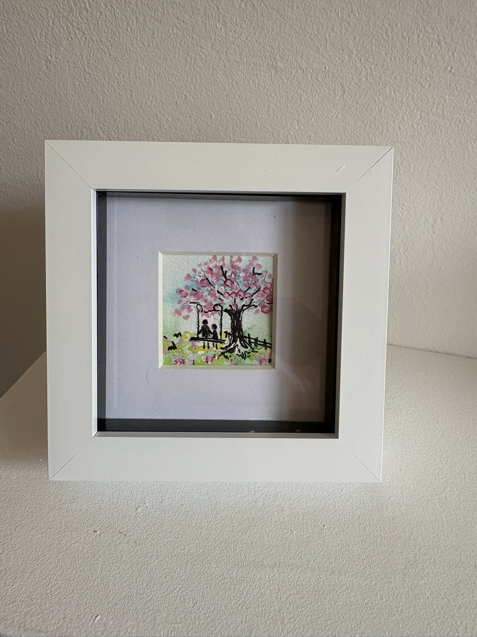 Under the Blossom Tree - Original Water Colour
