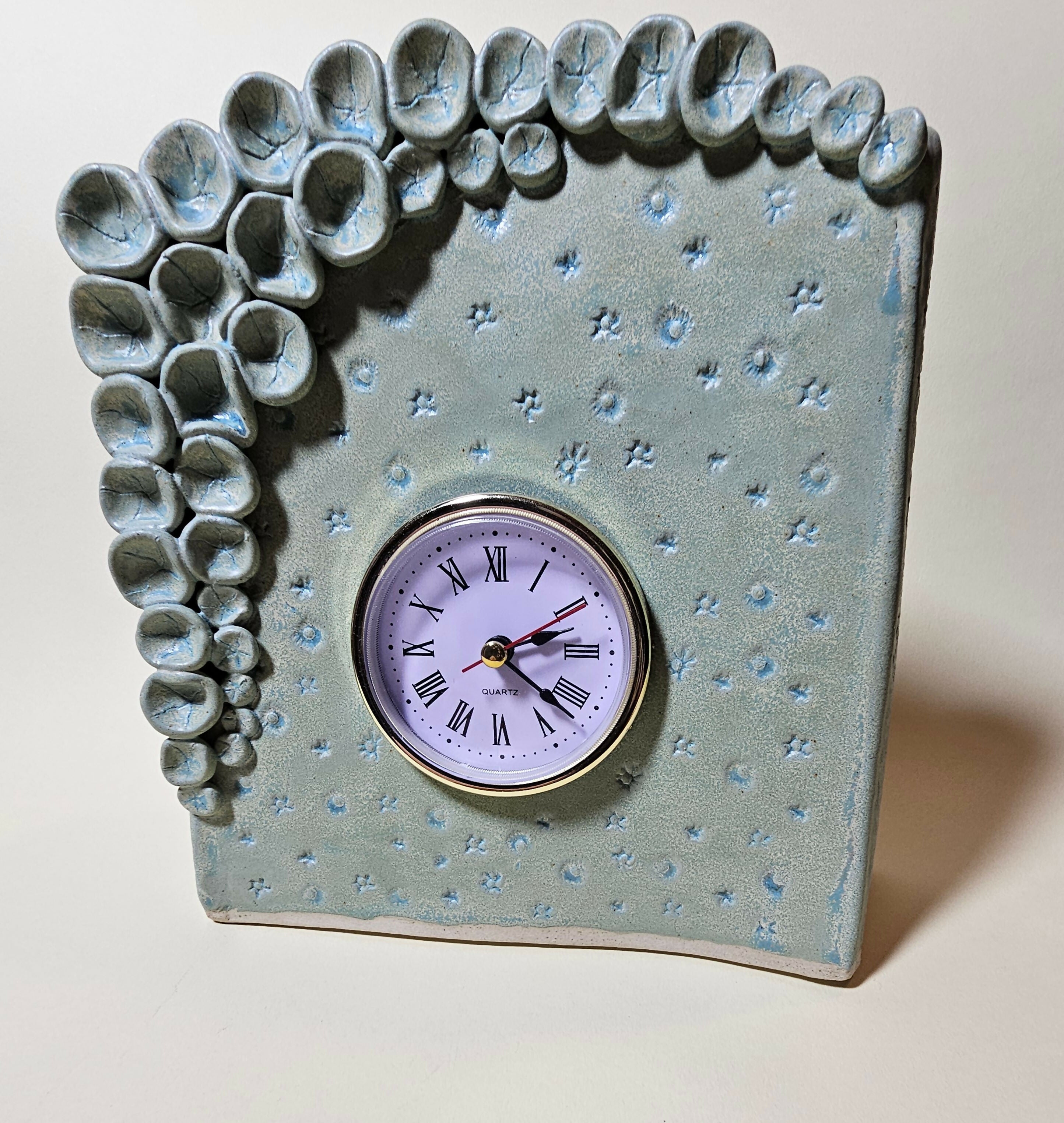 Green Ceramic Handmade Clock