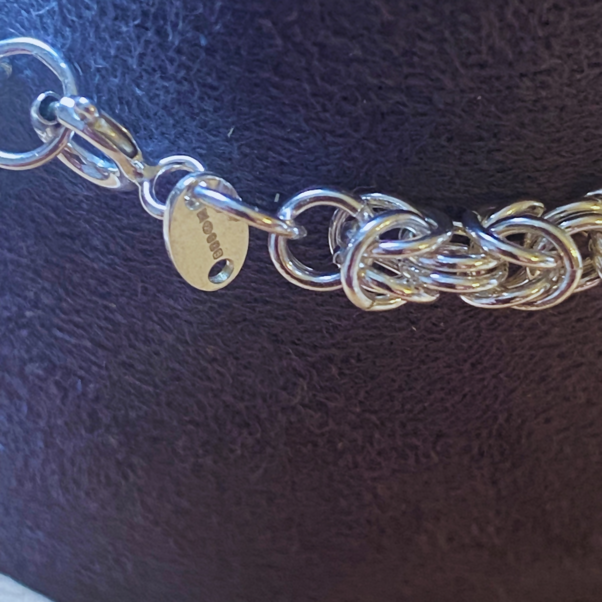 Sterling Silver Byzantine Bracelet - various lengths