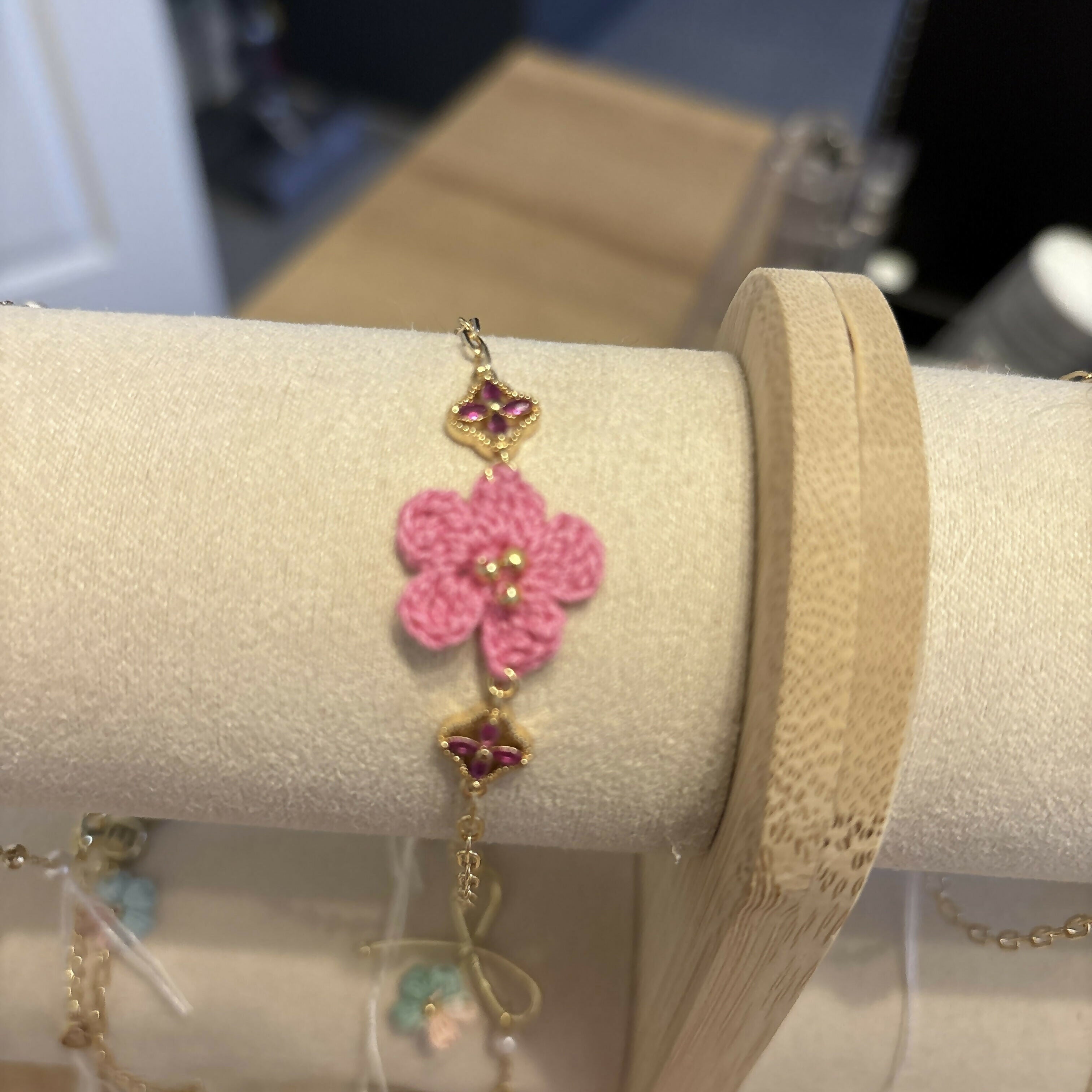 Micro Crochet Flower Bracelets