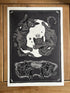 King of the Cats / Folklore Feline Art Print A3