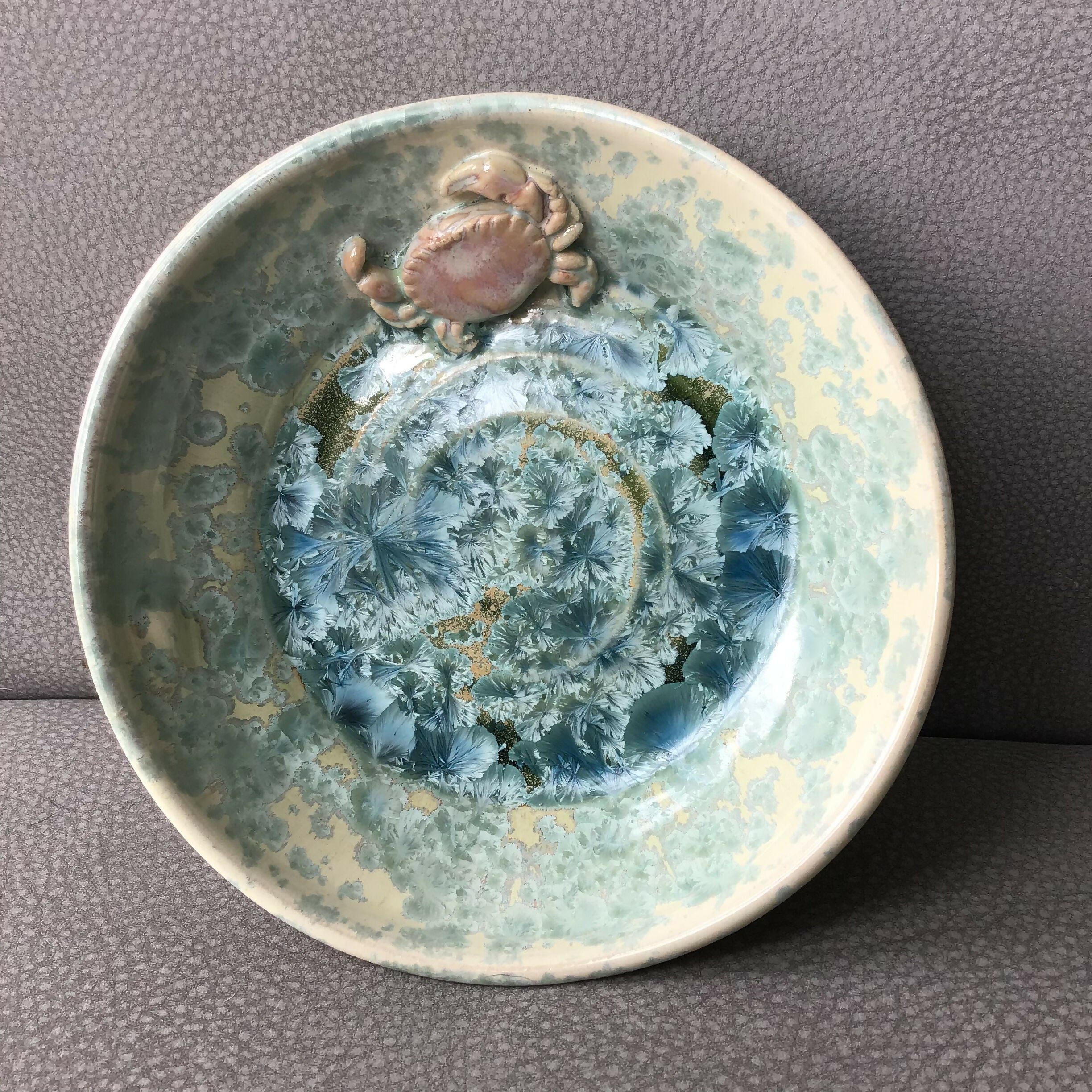 Ceramic Crystal Dish - Crab