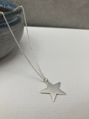 Simple Silver Star Pendant