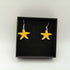 Sunflower Yellow Enamel Starfish Earrings