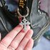Handmade Resin Silver Glitter Cross Boot Charms
