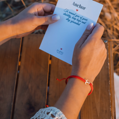 Anchor Macrame Bracelet