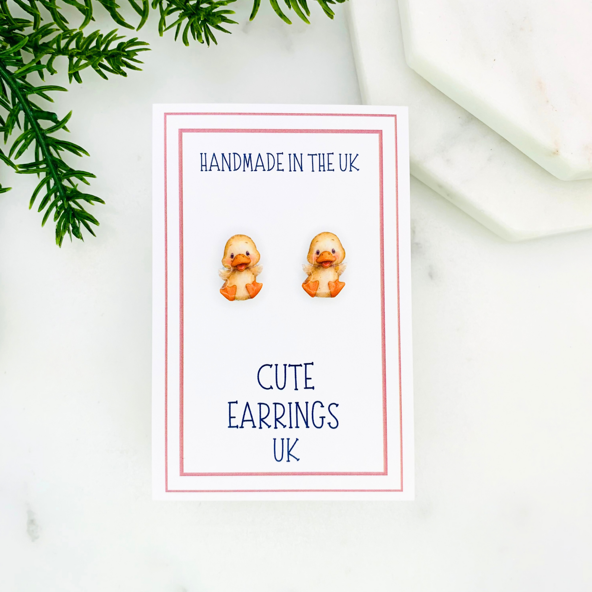 Cute Duck Stud Earrings