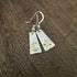 Handmade Moon & Star Silver Gold Earrings