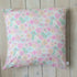 Retro Pink Floral Cushion