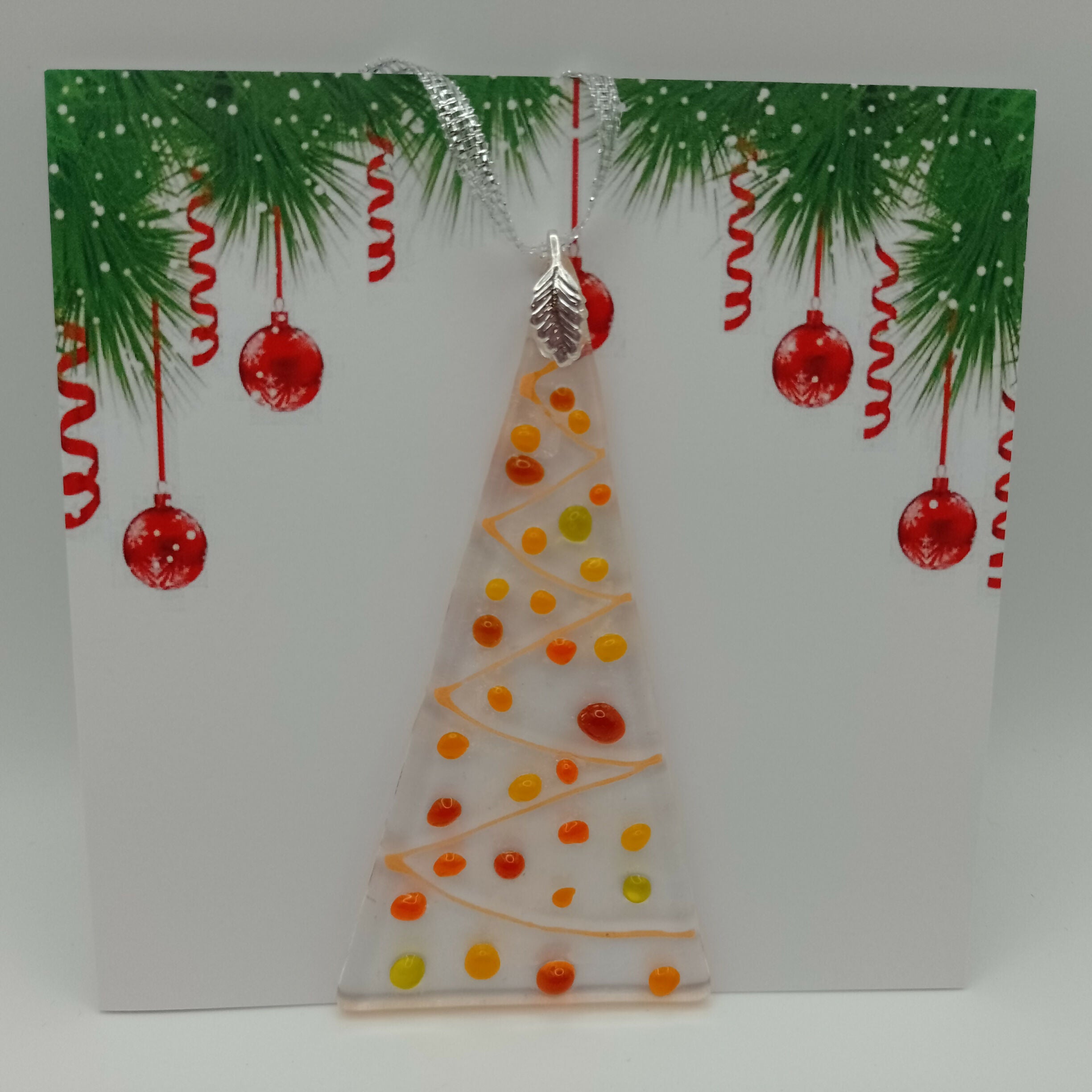 Fused Glass Christmas Card