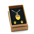 Acorns Necklace and Stud Earrings Set
