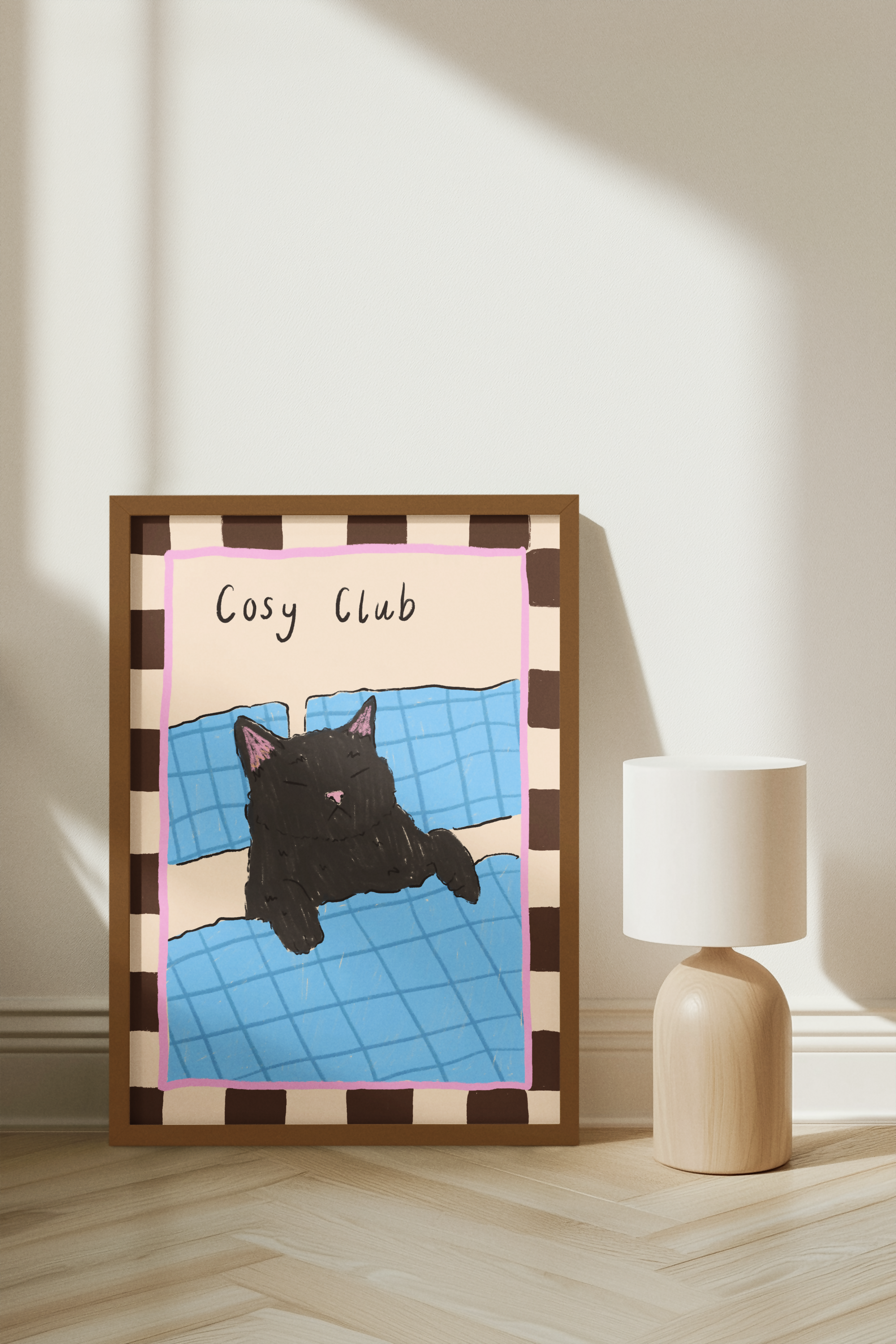 Cosy Club Cat Print