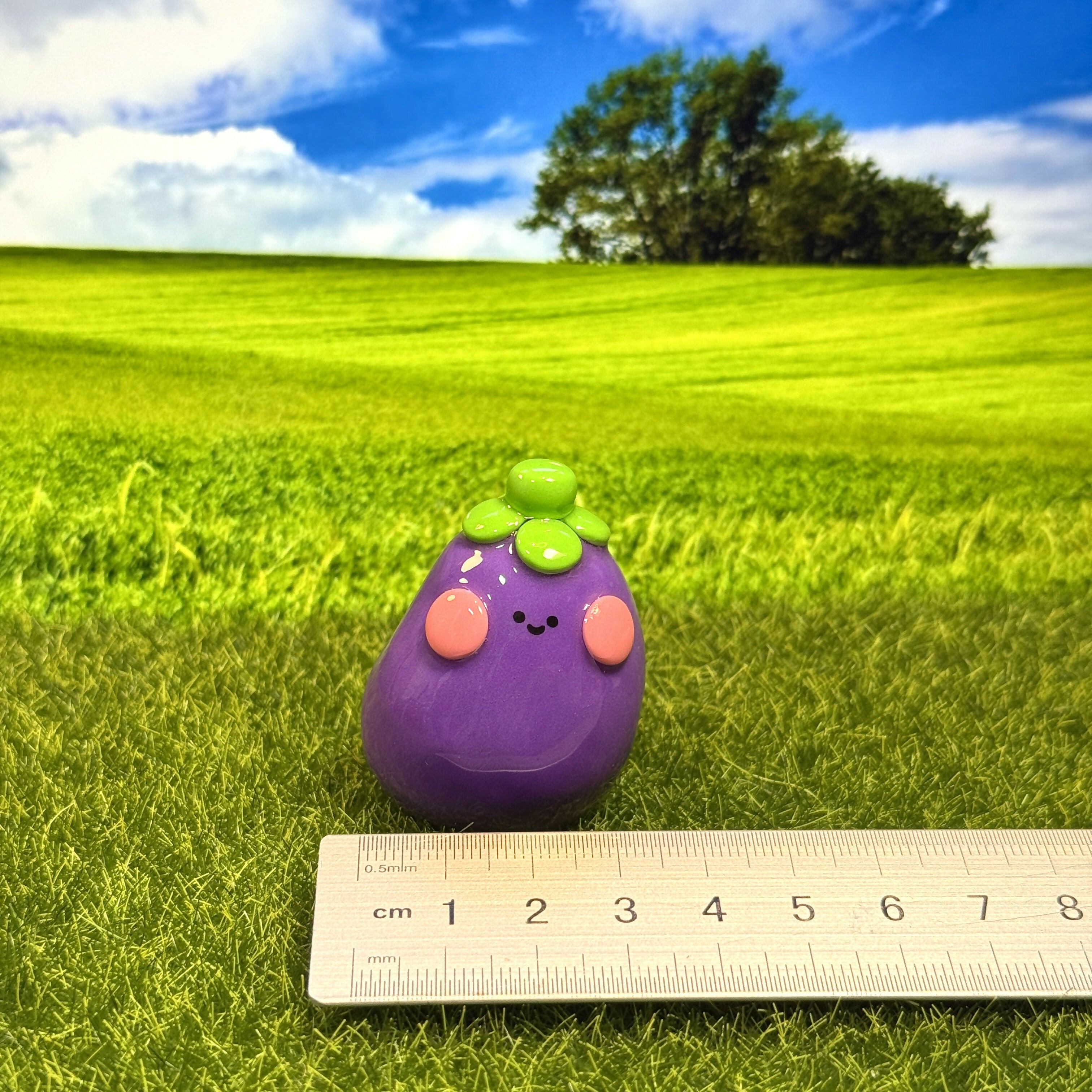 Aubergine Friend Figure
