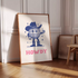 HOWDY COWBOY WALL ART PRINT