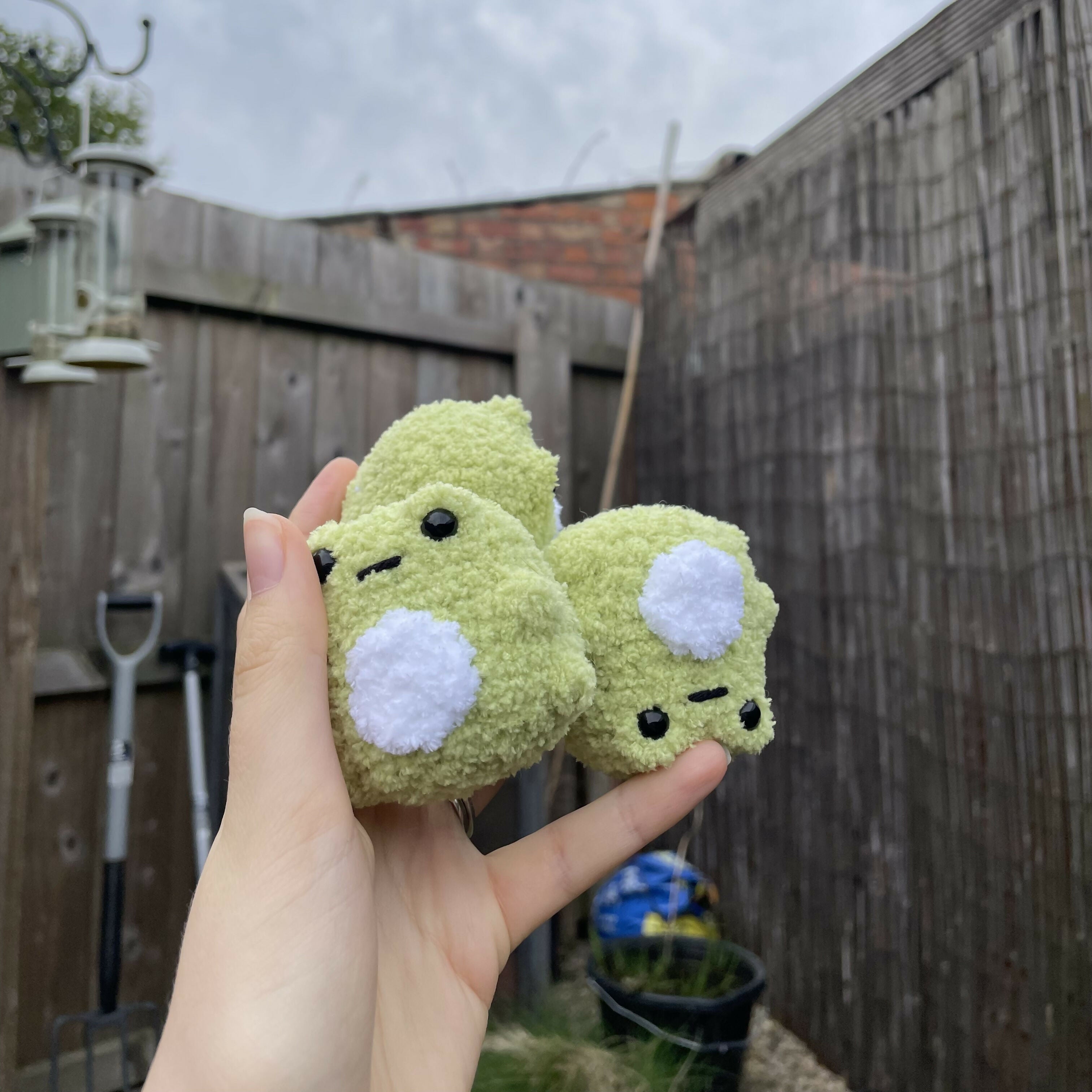 Fluffy Crochet Frog