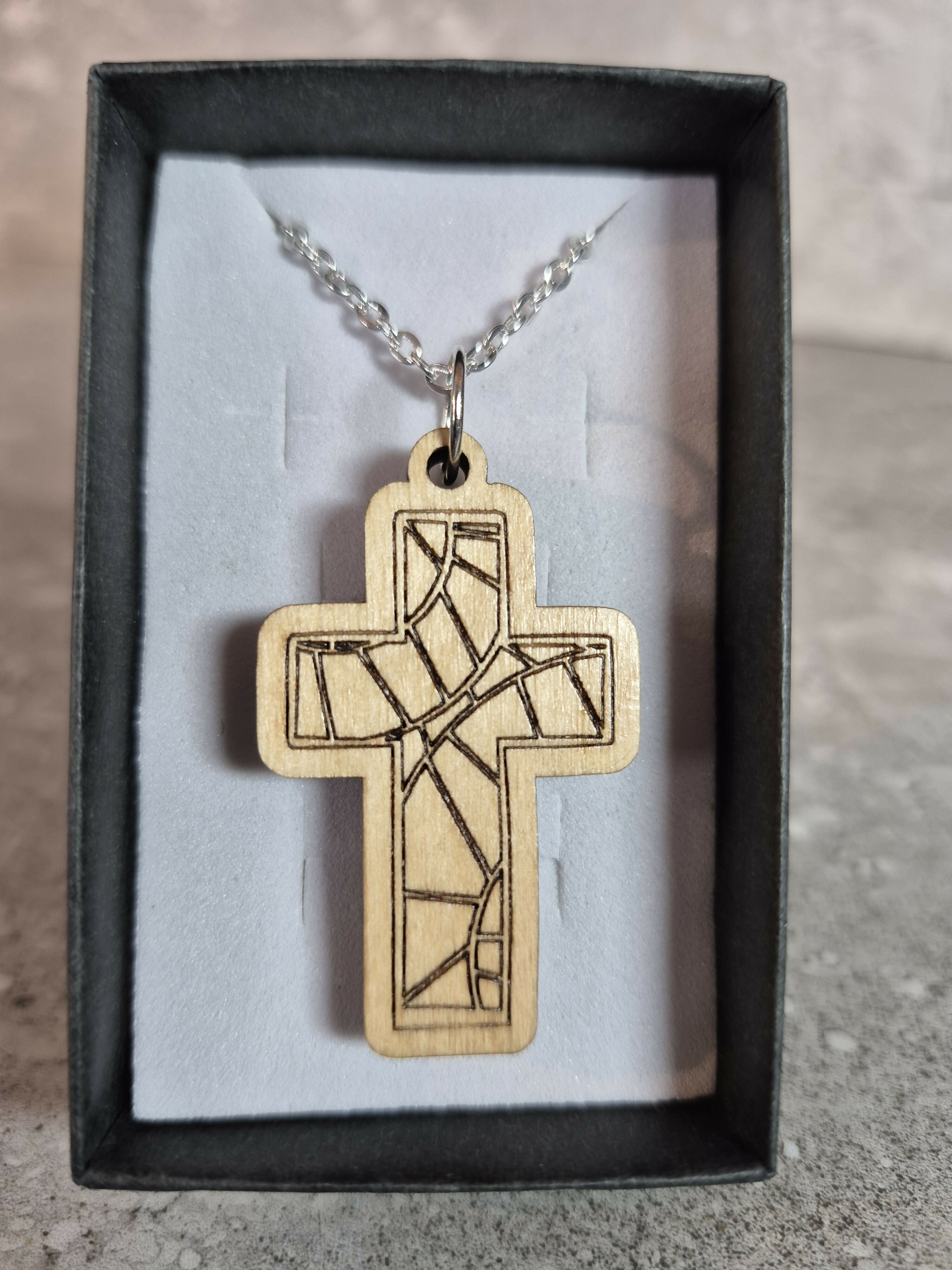 Handmade and Engraved Cross Pendant
