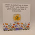 Fused Glass Pocket Hug Card