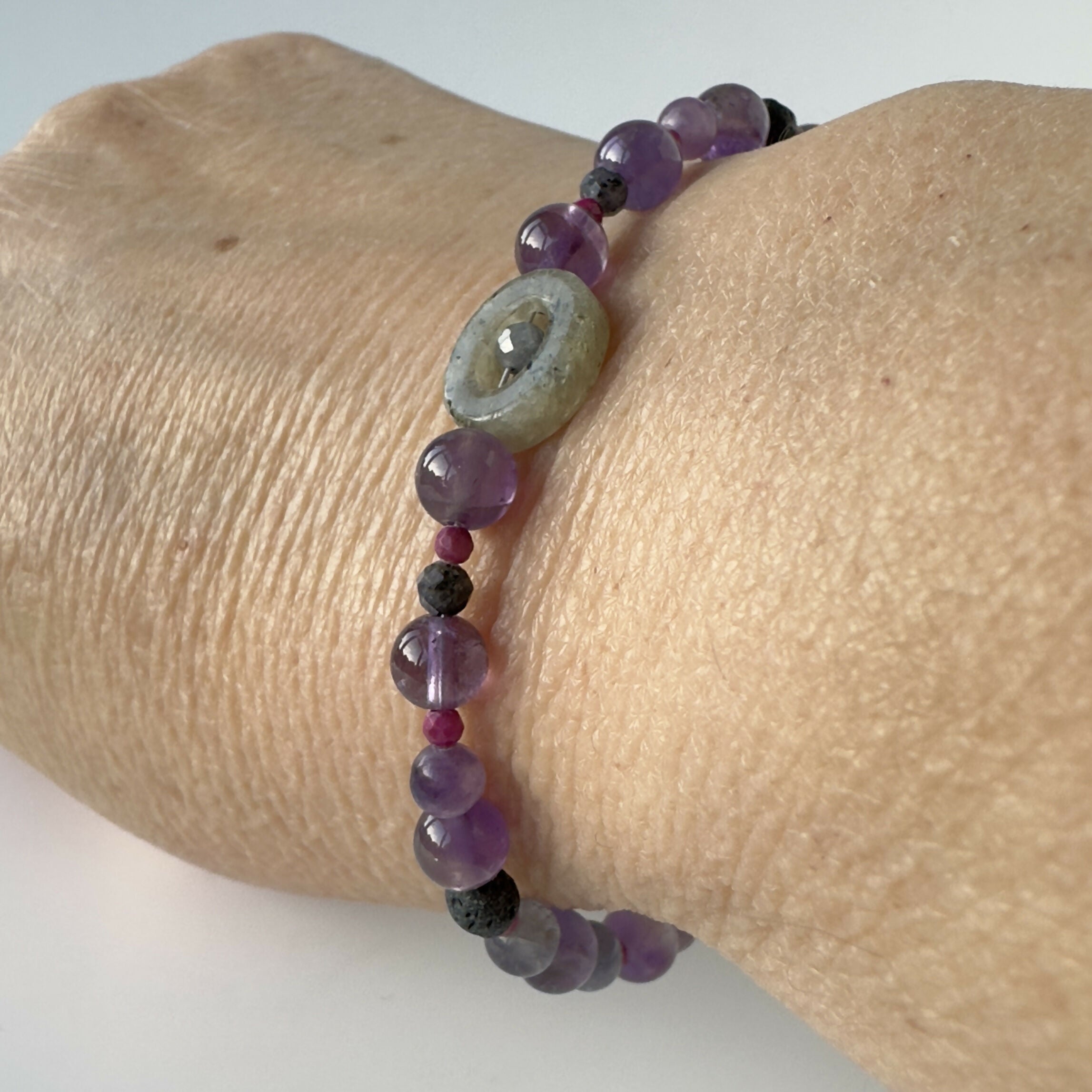 VISION BRACELET | STERLING SILVER & STONE BRACELET FOR PERCEPTION