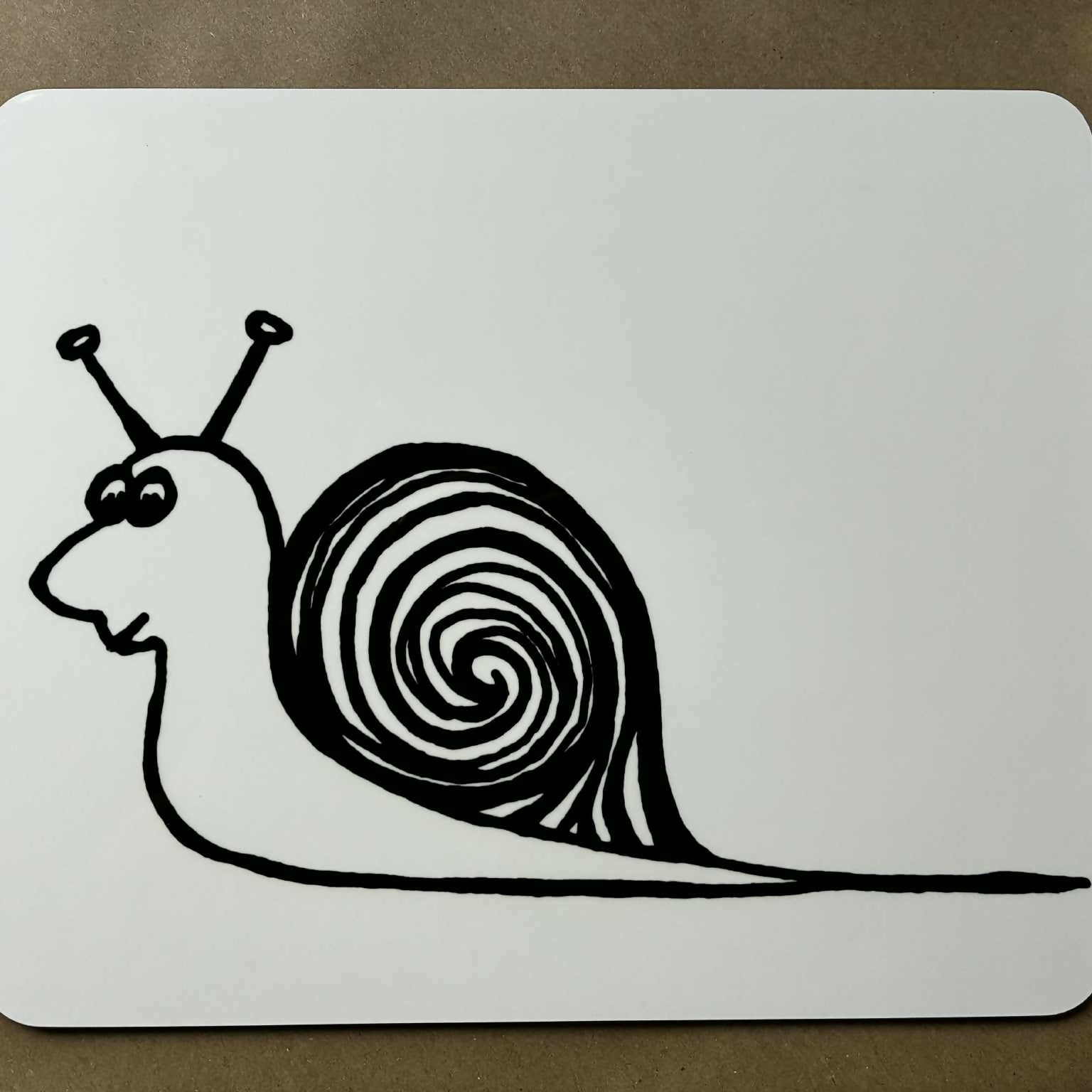 Snail Placemat – Pen And Ink Design
