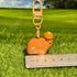 Capybara with Orange Keychain