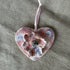 CERAMIC 3D HANGING HEART WITH FLOWER EMBELLISHMENT
