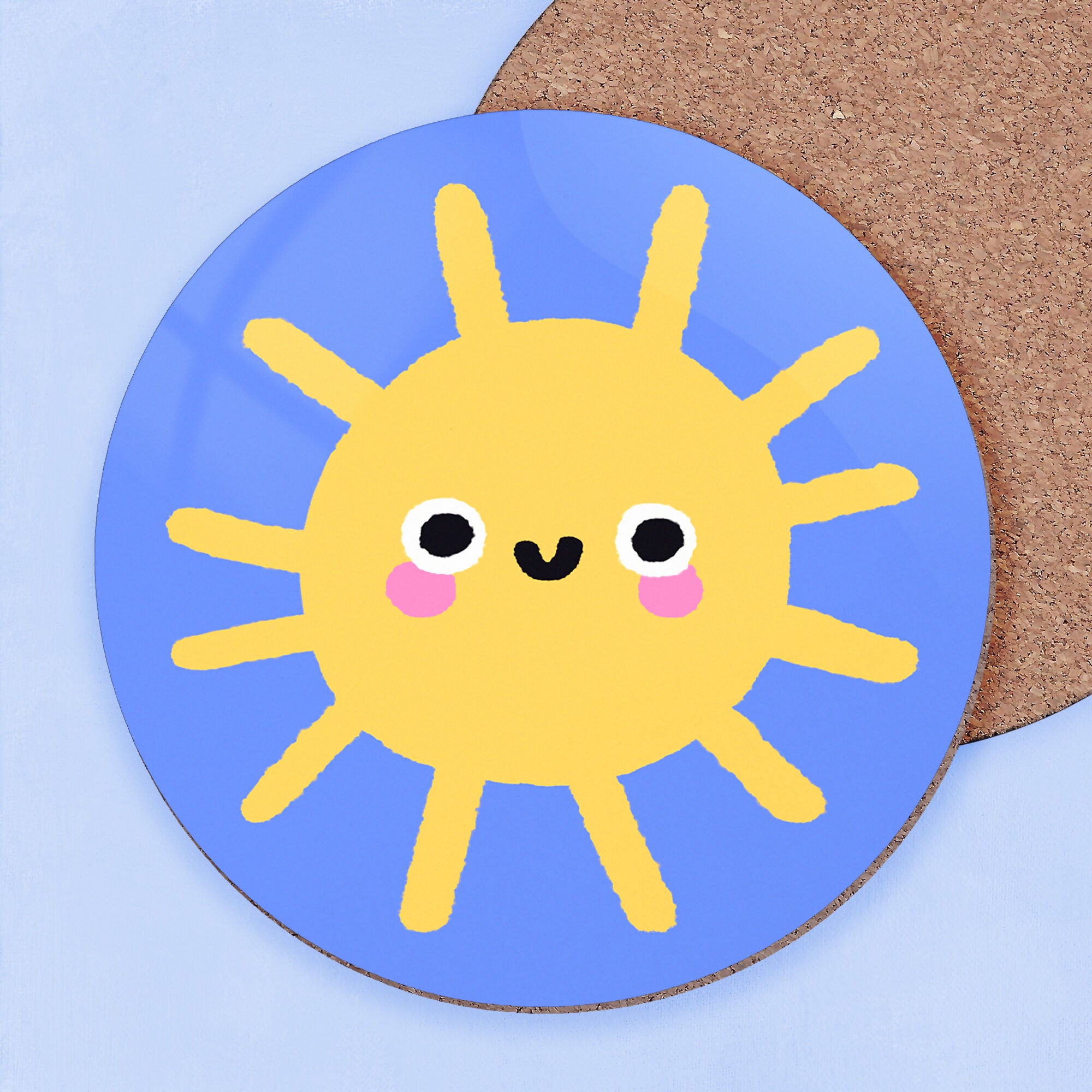 Smiley Sun Coaster