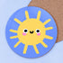 Smiley Sun Coaster