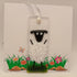 Fused Glass Sheep Card