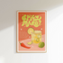 Spicy Margarita Recipe Art Print: Funky Kitchen Decor (A2)