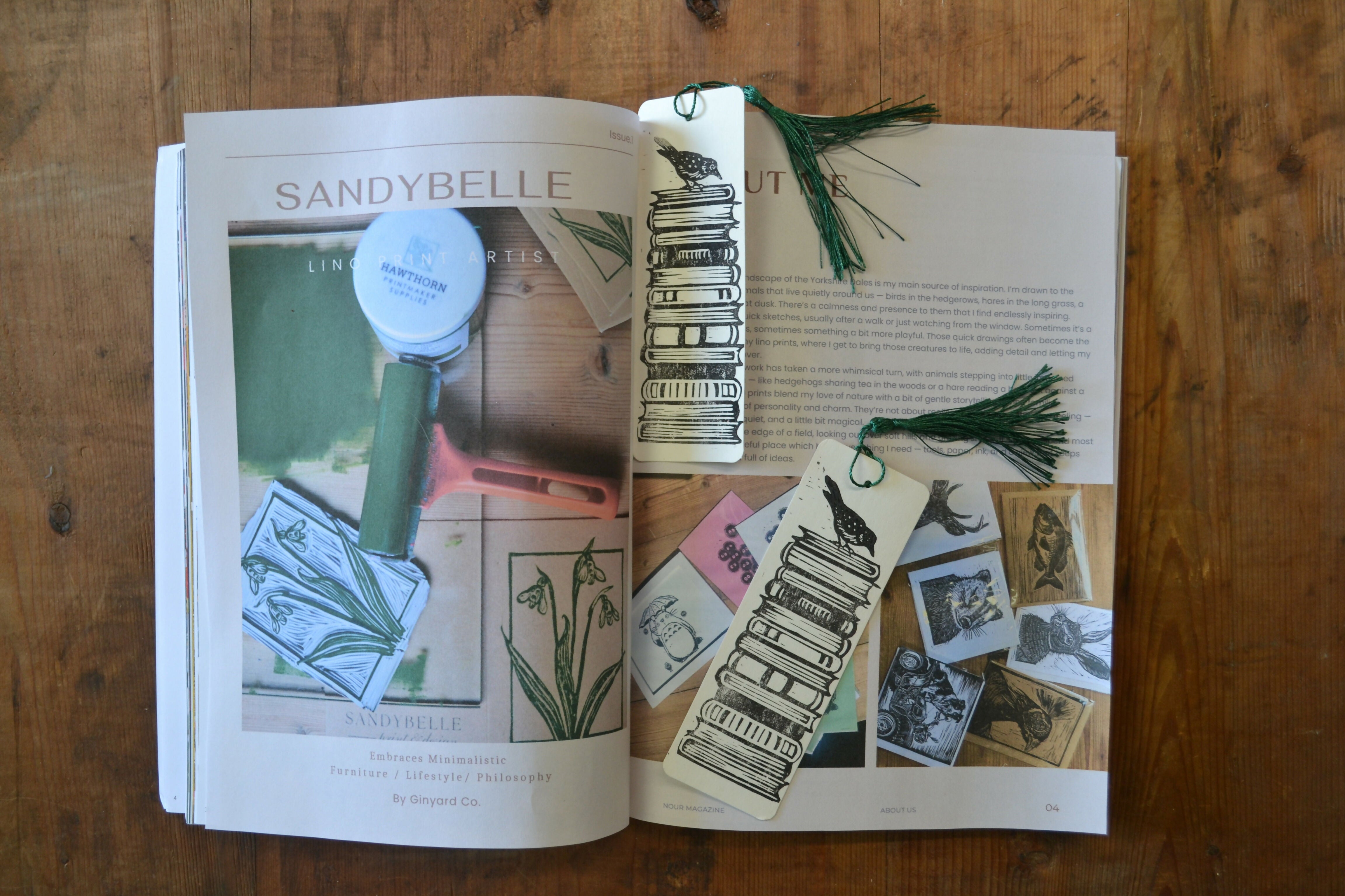 Book Stack Bookmark