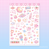 Vinyl Sticker Sheet - Pink Aesthetics Collection