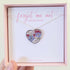 Forget Me Not Heart Necklace Sterling Silver