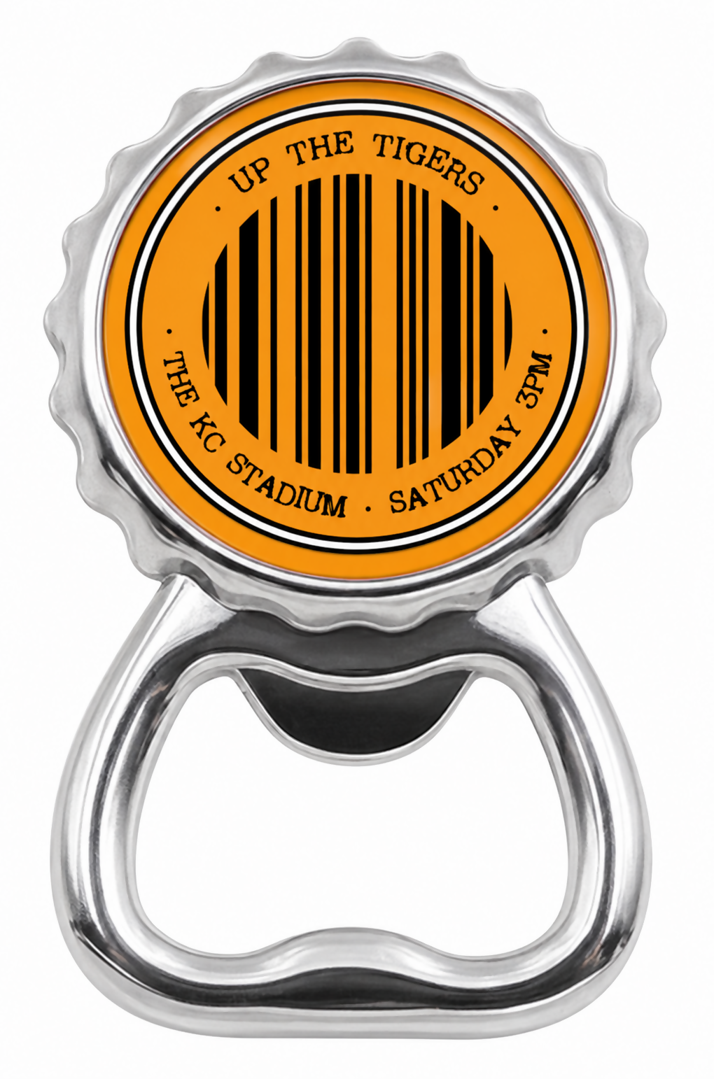Hull City Magnet Bottle Top Bottle Opener BARCODE Design