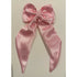 Baby Pink Satin Hair Bow with Barrette Clip