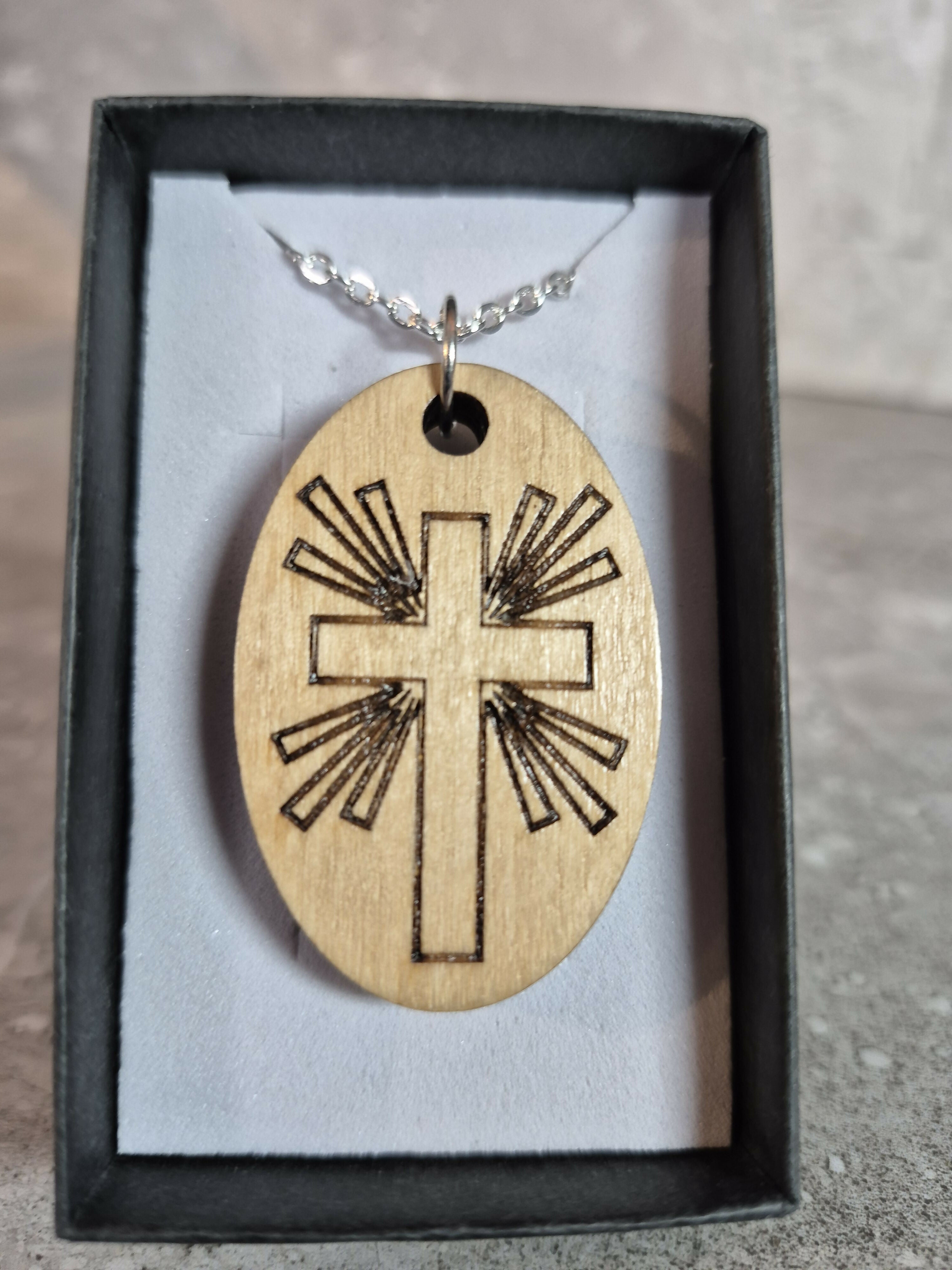 Handcrafted and Engraved Cross Pendant