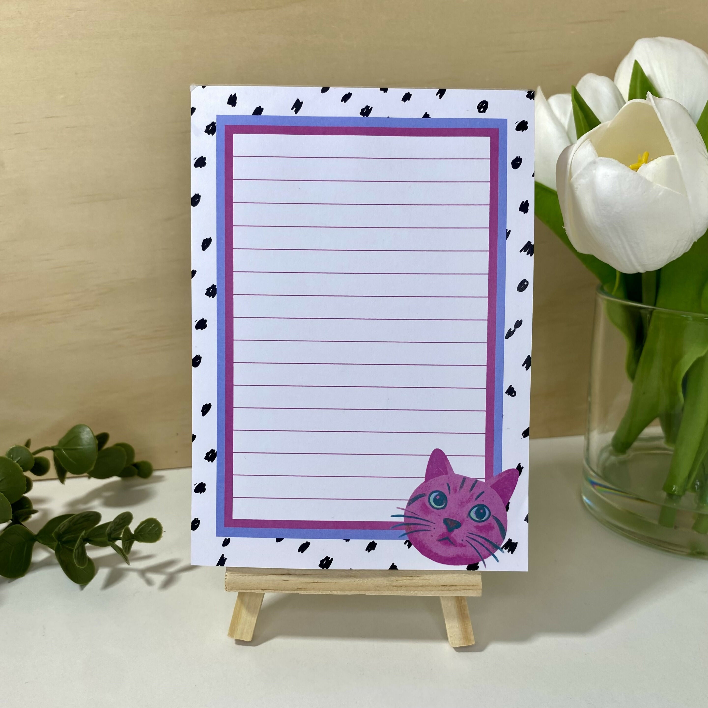 Alfie The Cat Notepad A6