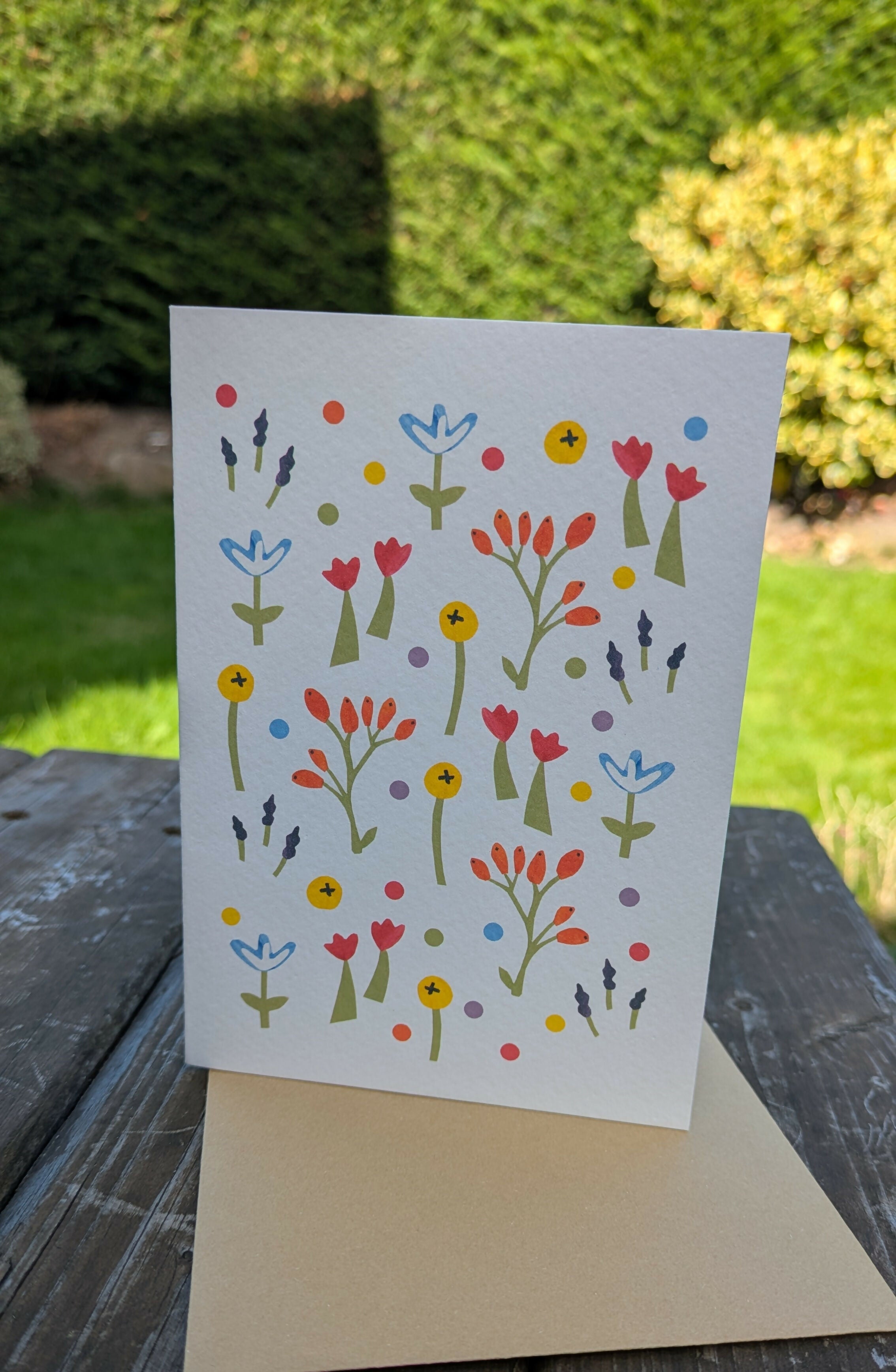 Little Flowers Greetings Card