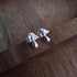 Handmade Silver Toadstool Studs